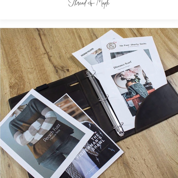 Thread and maple knitting pattern binder - Picture 9 of 9